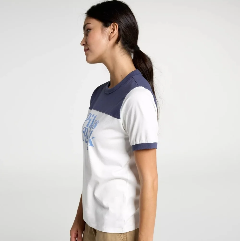 Pike's Peak Alpine Design Ringer Tee Shirt - Picture 3 of 10